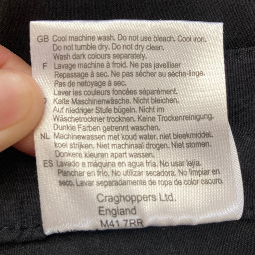 Craghoppers W US 10R Black Expert Kiwi Pro Stretch Trousers Hiking Outdoor Pants - Picture 8 of 16